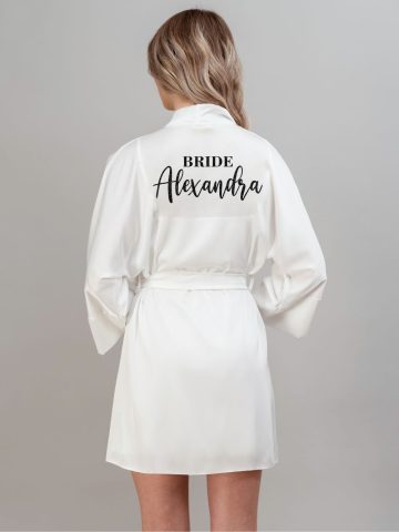 HALATE BRIDE PERSONALIZAT CU NUME VERA