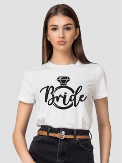TRICOU BRIDE INEL GLITTER NEGRU