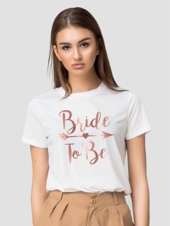 TRICOU BRIDE TO BE ROSE GOLD