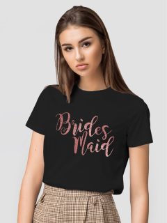 TRICOU BRIDESMAID GLITTER ROSE GOLD