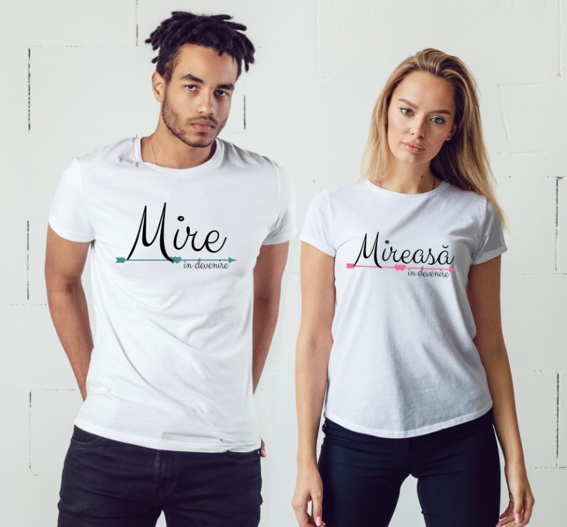 Tricouri Cuplu Mire și Mireasă în devenire