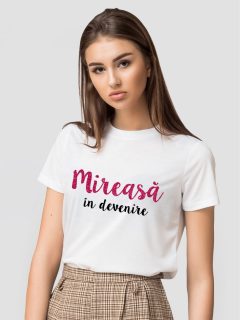 TRICOU MIREASA IN DEVENIRE GLITTER MAGENTA