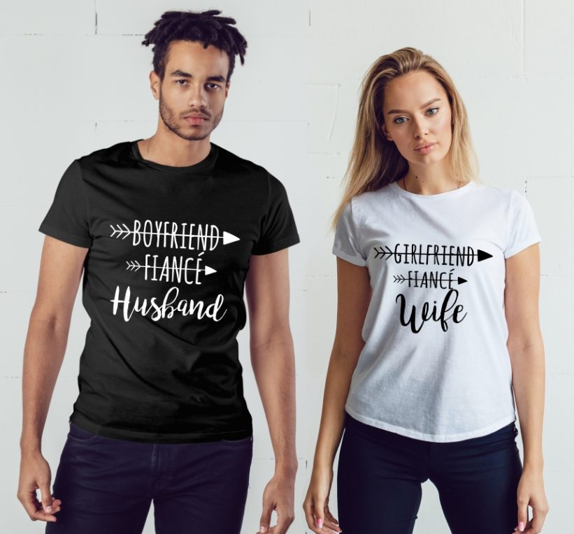 Tricouri Cuplu Husband & Wife