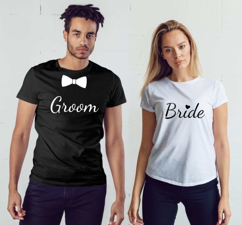 Tricouri Cuplu Groom & Bride