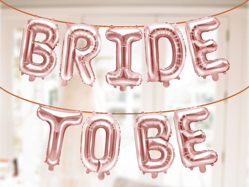 Baloane Bride To Be Rose Gold 40 cm