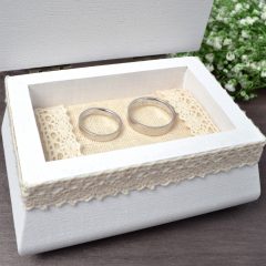 CUTIE VERIGHETE LEMN CU DANTELA 3