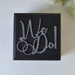 Cutie Verighete Lemn Neagra 2