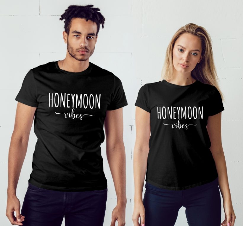 Tricouri Cuplu Honeymoon Vibes