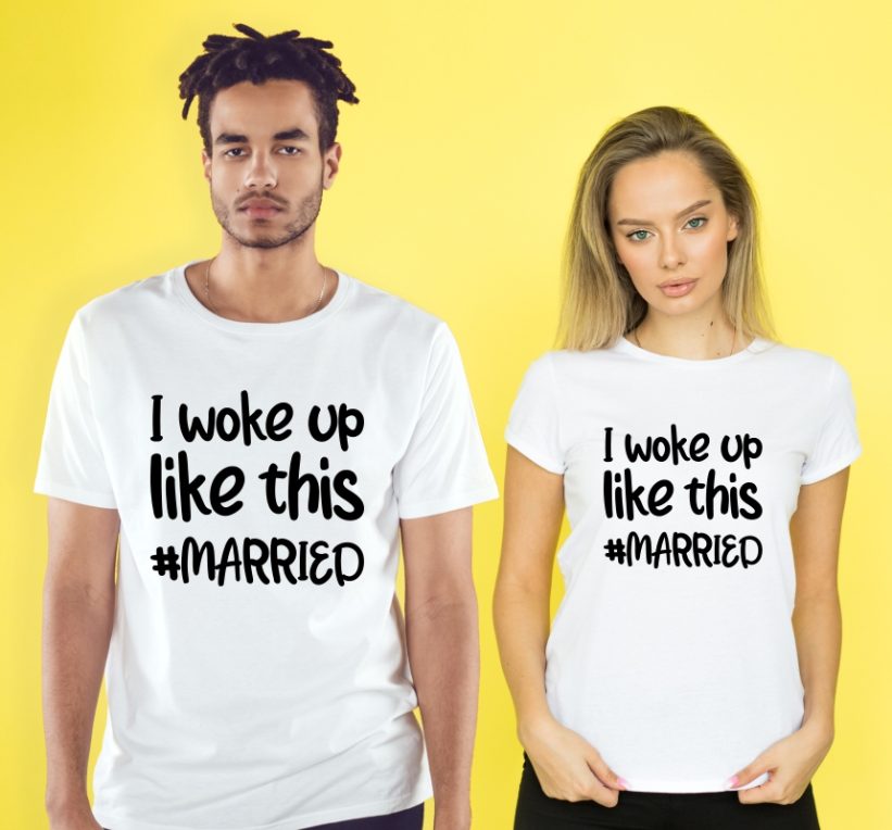 Tricouri Cuplu #MARRIED