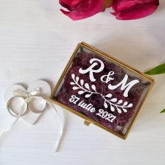 CASETA VERIGHETE MICA STICLA SI LICHENI MOV