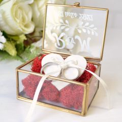 CASETA VERIGHETE MICA STICLA SI LICHENI ROSII