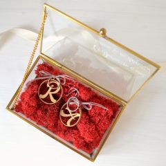 CASETA VERIGHETE STICLA SI LICHENI ROSII DREPTUNGHIULARA CE DUMNEZEU A UNIT