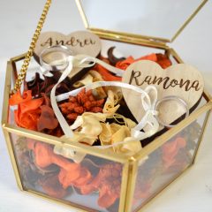 CUTIE VERIGHETE HEXAGONALA CU PLANTE USCATE 4