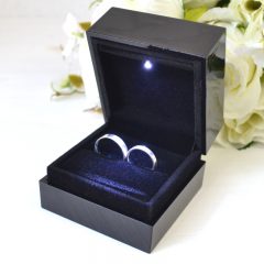 CUTIE VERIGHETE NEAGRA CU LED