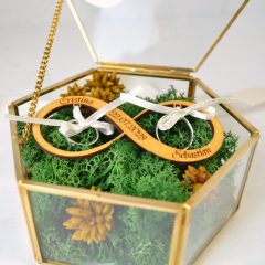 CUTIE VERIGHETE STICLA SI LICHENI VERZI HEXAGONALA MARE INFINIT 4