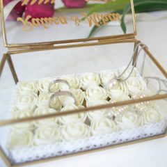 CUTIE VERIGHETE STICLA SI TRANDAFIRI MARE 2 1