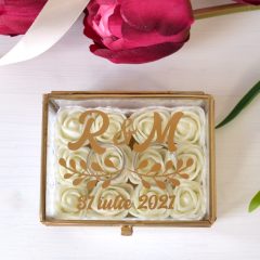 CUTII VERIGHETE STICLA SI TRANDAFIRI MICA 2