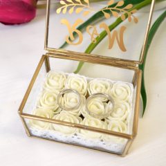 CUTII VERIGHETE STICLA SI TRANDAFIRI MICA 3