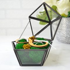 CASETA VERIGHETE STICLA METAL NEGRU INFINIT 5