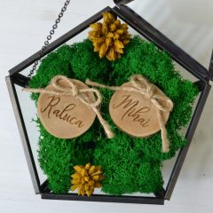 CASETA VERIGHETE STICLA METAL NEGRU SI LICHENI