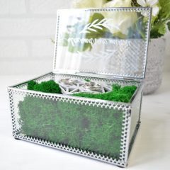 CUTIE VERIGHETE ARGINTIE INIMA ORIGAMI 4