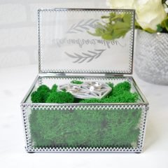 CUTIE VERIGHETE ARGINTIE INIMA ORIGAMI 7