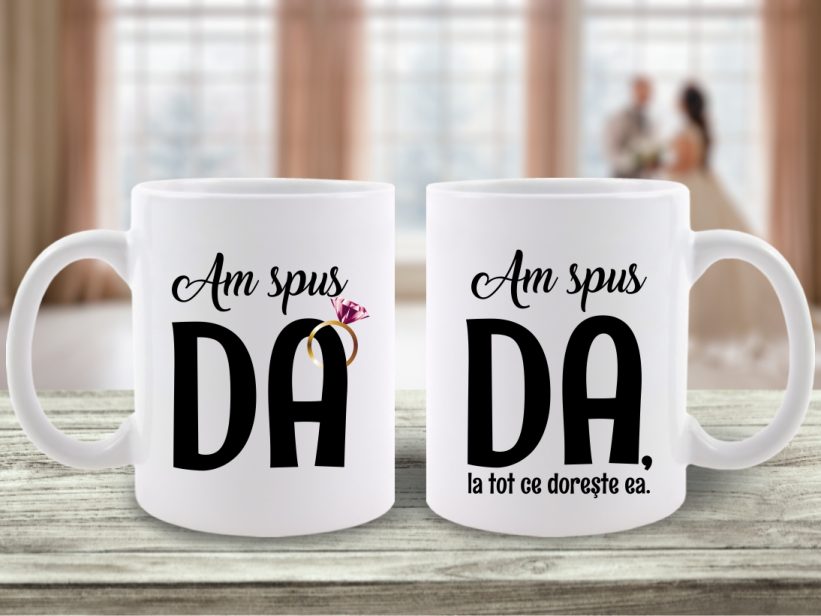 Set Căni Cuplu Am spus DA