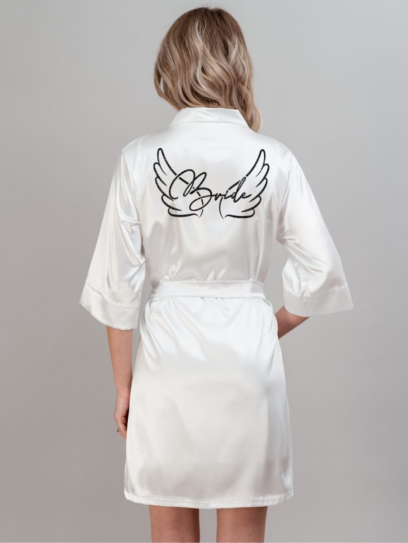 HALAT BRIDE CU ARIPI NEGRU