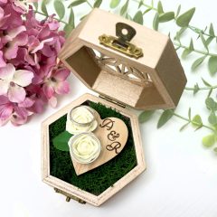 CASETA LEMN VERIGHETE LIGHT GOLD