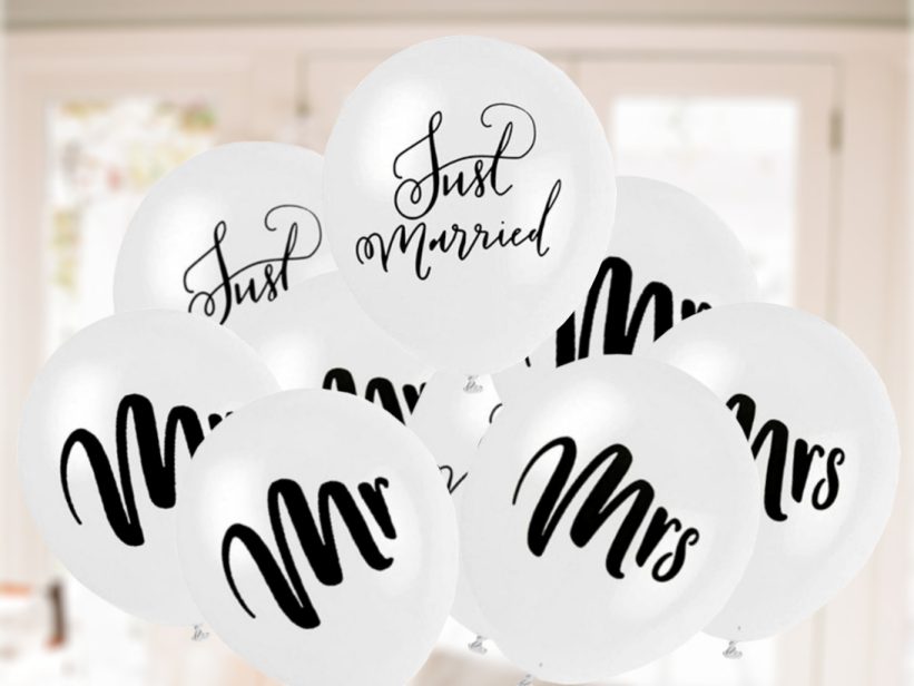 Set Baloane Mrs, Mr, Just Married