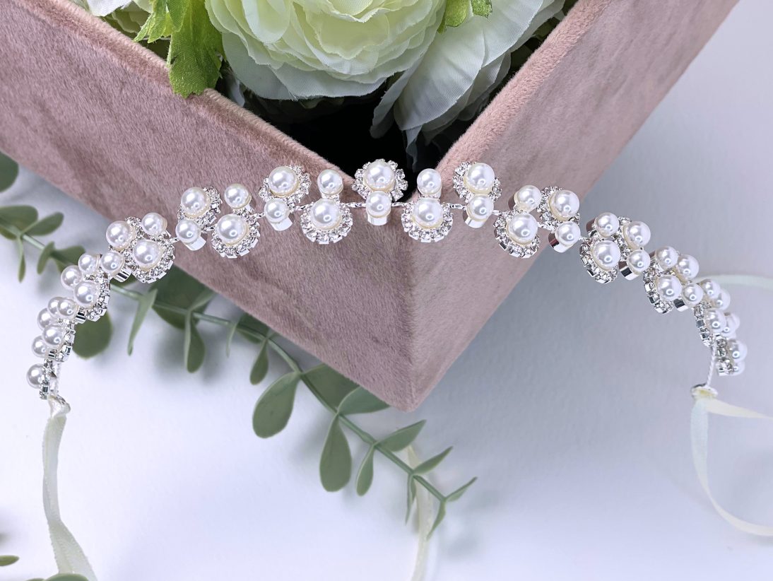 ACCESORIU PAR MIREASA PEARL FLOWER