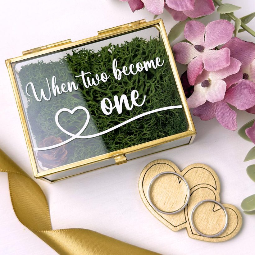 Casetă pentru Verighete When Two Become One