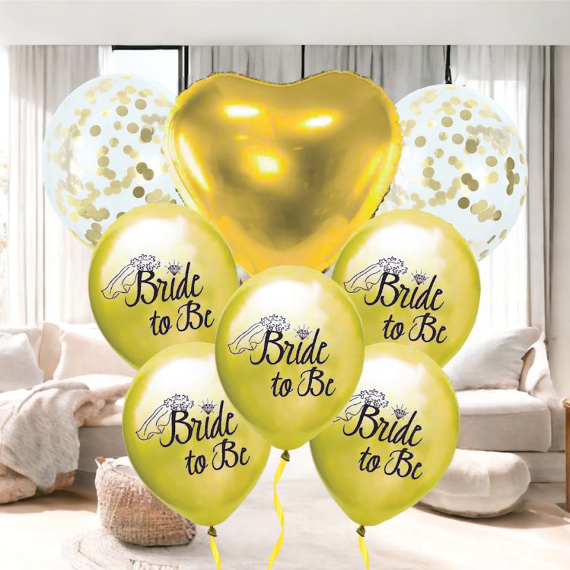 Set Baloane Petrecere Bride To Be Aurii