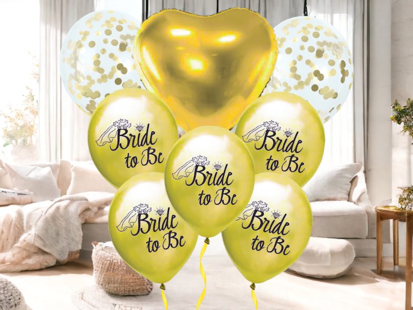 Set Baloane Petrecere Bride To Be Aurii