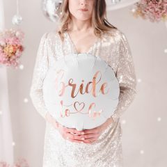 BALON BRIDE TO BE ROSE GOLD