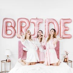 BANDEROLA BRIDE BRIDE TO BE BALOANE BRIDE ROSE GOLD URIASE