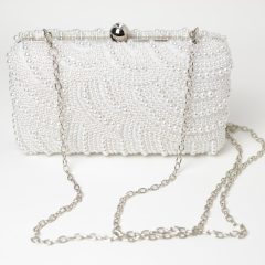 CLUTCH MIREASA DREPTUNGHIULAR ALB