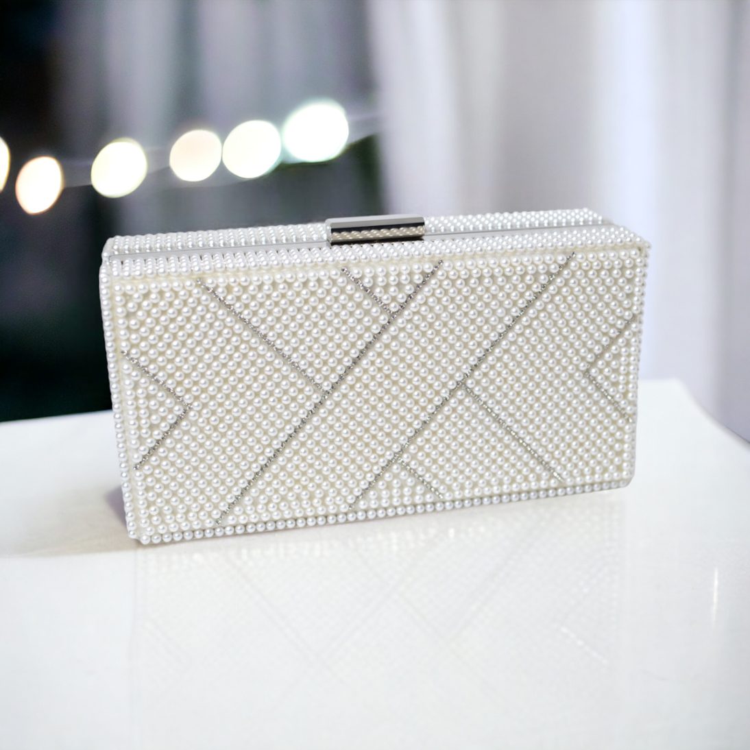 CLUTCH MIREASA WHITE WEDDING