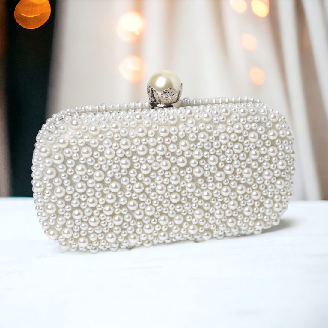 CLUTCH NUNTA WHITE PEARL