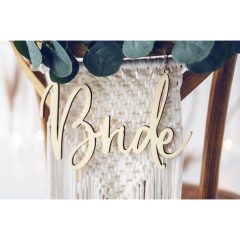 DECORATIUNI SCAUN BRIDE GROOM LEMN