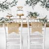 DECORATIUNI SCAUN BRIDE GROOM NATURAL WHITE