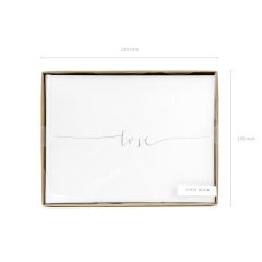 GUEST BOOK ALB ARGINTIU LOVE