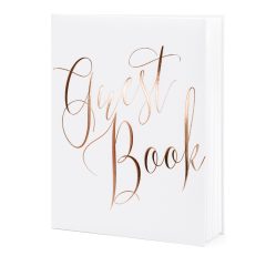 GUEST BOOK NUNTA ALB ROSE GOLD