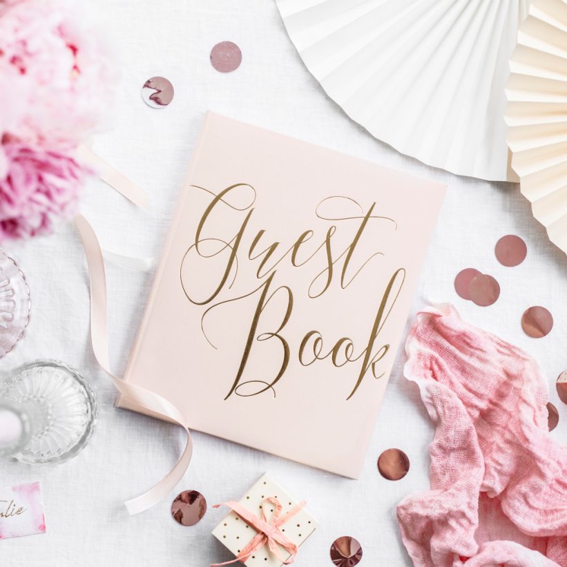Guest Book Nuntă Powder Pink