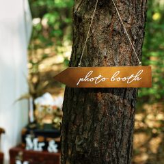 PLACUTA LEMN INDICATOR CABINA FOTO