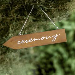 PLACUTA LEMN INDICATOR CEREMONIE