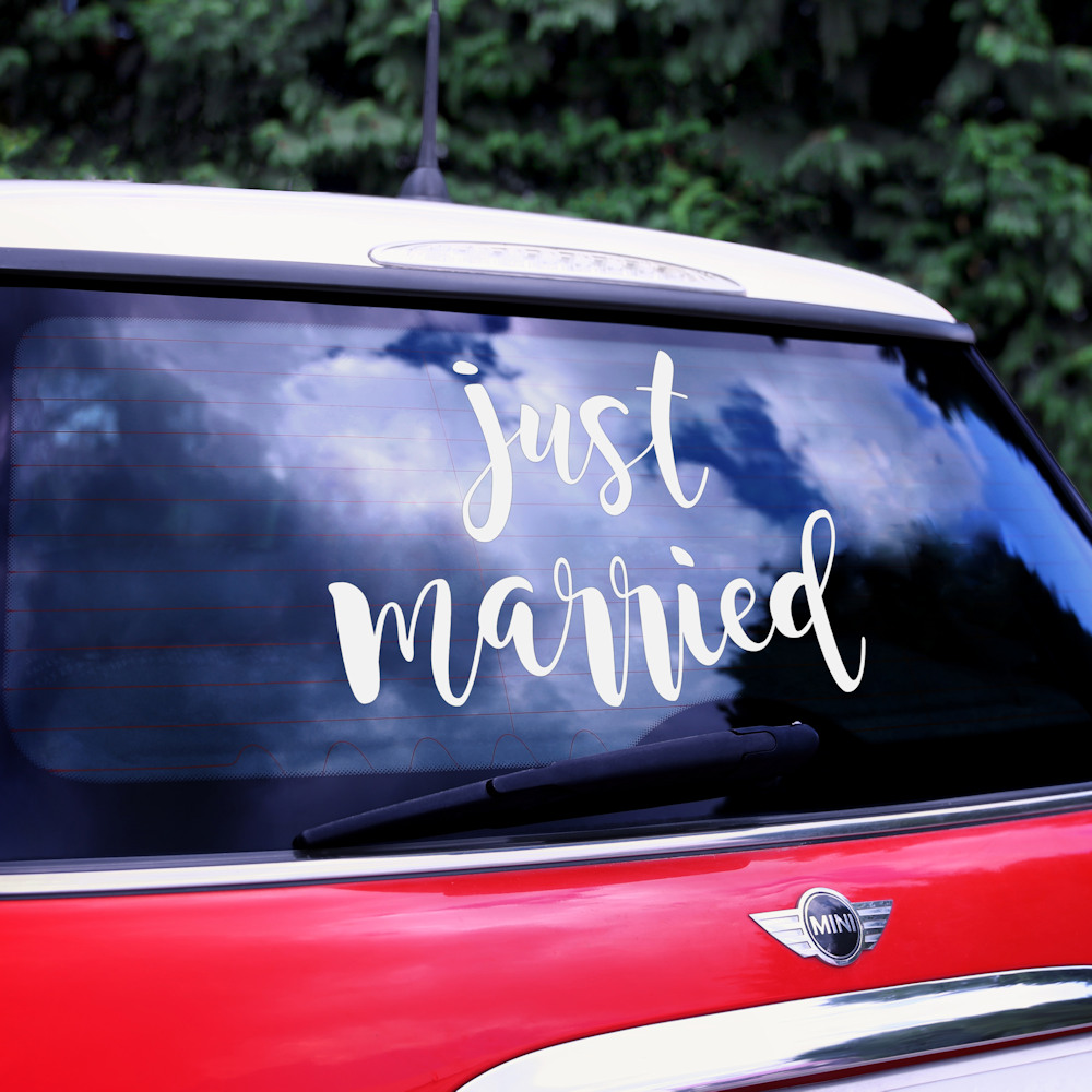 Stickere Mașină Just Married