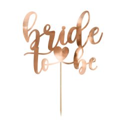 TOPPER BRIDE TO BE ROSE GOLD