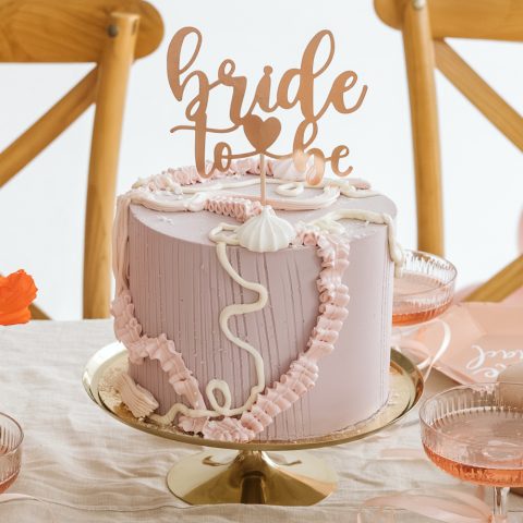 Topper Bride To Be Rose Gold