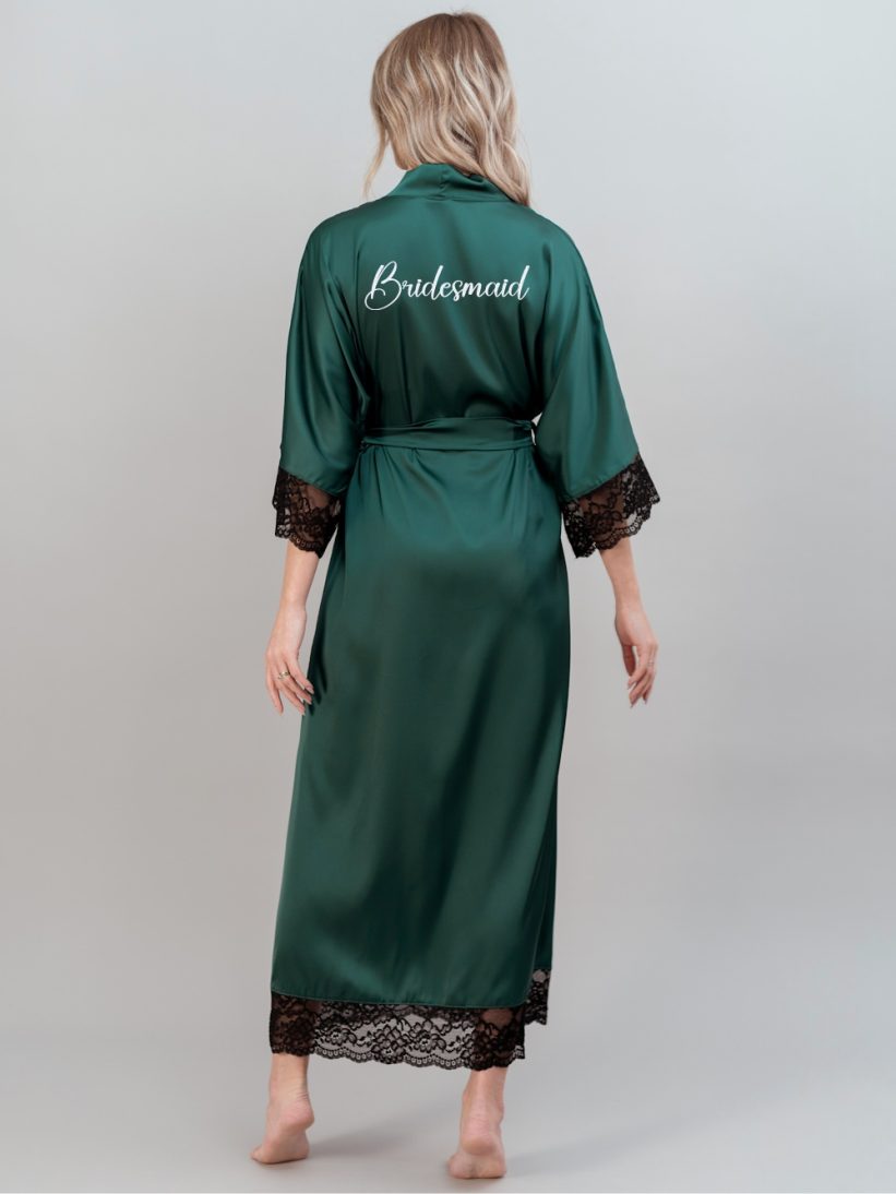 HALAT BRIDESMAID LUNG DANTELA VERDE OLGA HALAT BRIDESMAID LUNG DANTELA VERDE OLGA